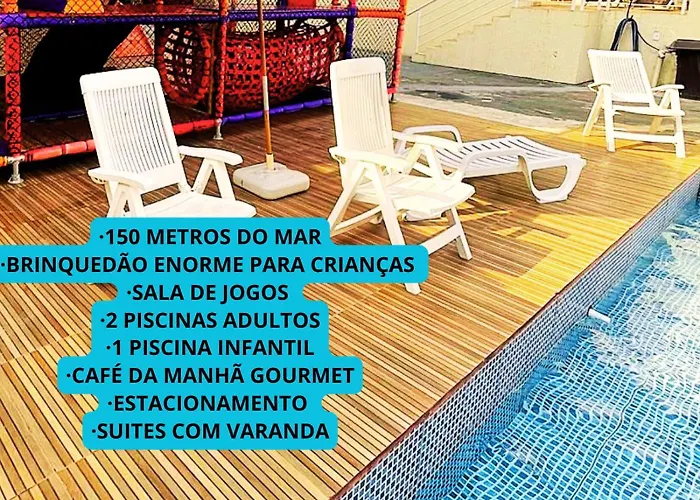 Hotel Rosa Da Ilha Guaruja - Perto Do Mar Com Piscina